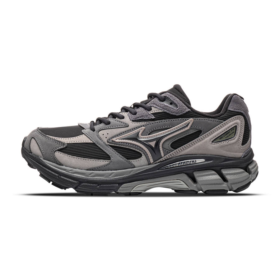 Mizuno LG Premium Running Shoes Unisex Low Top Black Brown/Wet Gray/Light Black Red
