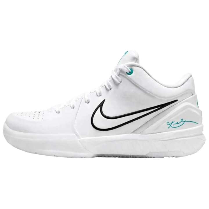 Nike Nike Zoom Kobe 4 Basketball Shoes Unisex White Blue Purple