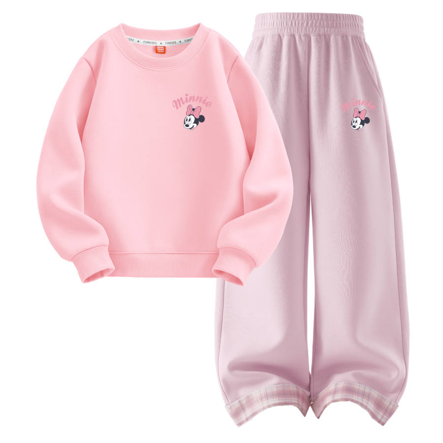 Disney Kids Casual Sportswear Crew Neck Moderate Stretch Breathable