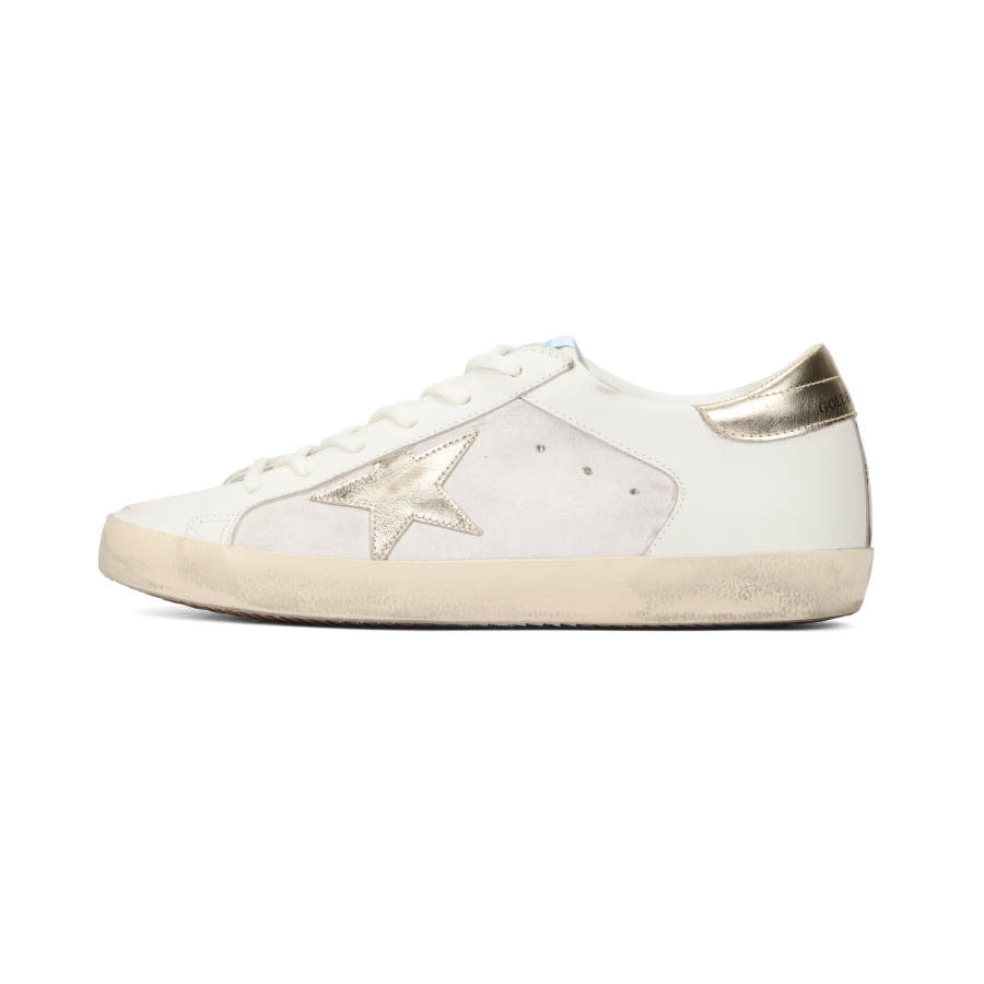 Golden Goose Super Star Leather Abrasion Resistant Low top Skateboard Shoes Women's White