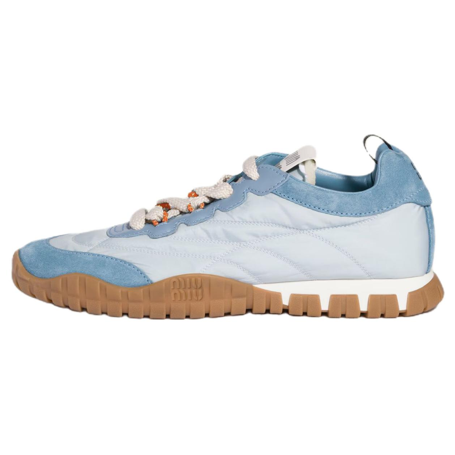 MIU MIU Tyre Low top Casual Shoes Women's Cornflower Blue+Starlight