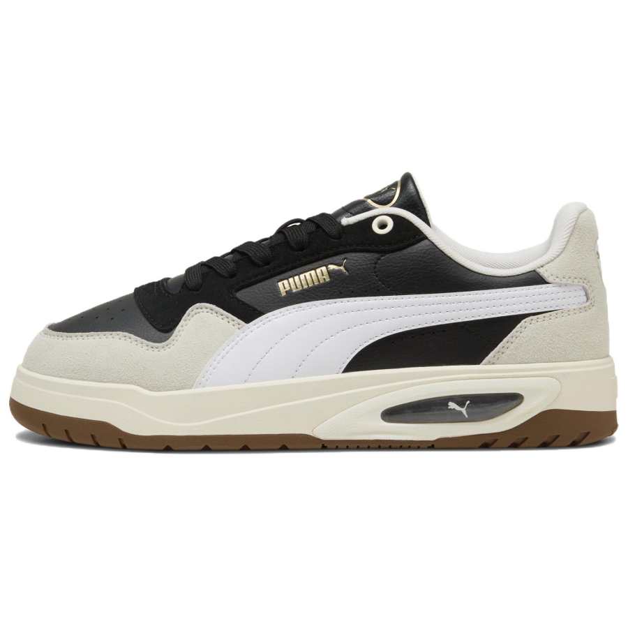 PUMA Shuffle Skateboard Shoes Unisex Low Top Black White