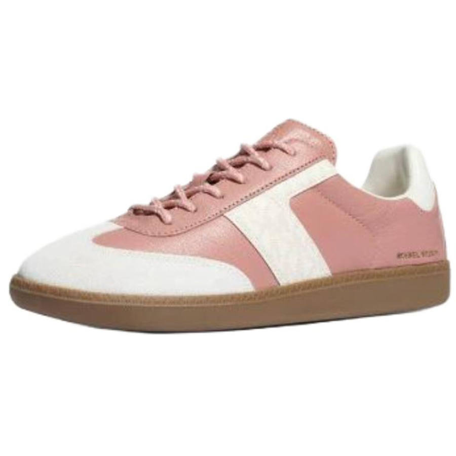 MICHAEL KORS Skateboard Shoes Women's Low Top Rose Pink & Ecru