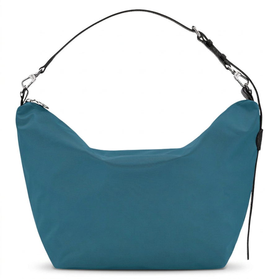 LONGCHAMP Polyamide Canvas Shoulder Bag, Handbag Women's Peacock Blue