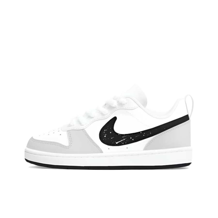 Nike Nike Court Borough Skateboard Shoes Women's Low Top Black White Gray