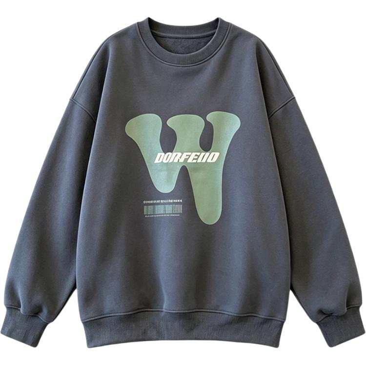 SIXUSICHOU Sweatshirts Women's Crew Neck Moderate Regular