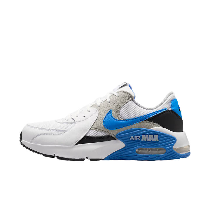 Nike Nike Air Max Excee Running Shoes Unisex Low Top White/Light Smoke Grey/Black/Blue Crystal