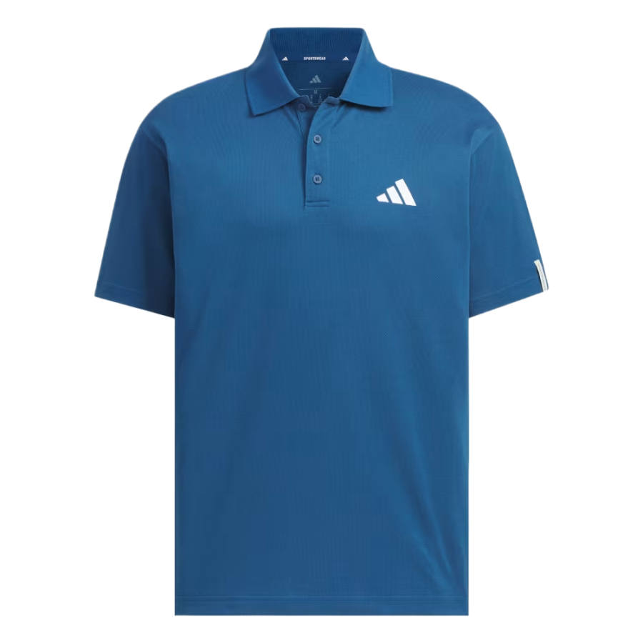 Adidas Adidas ESSENTIALS Polo Shirts Men's Dark Gasoline Polo Collar Moderate