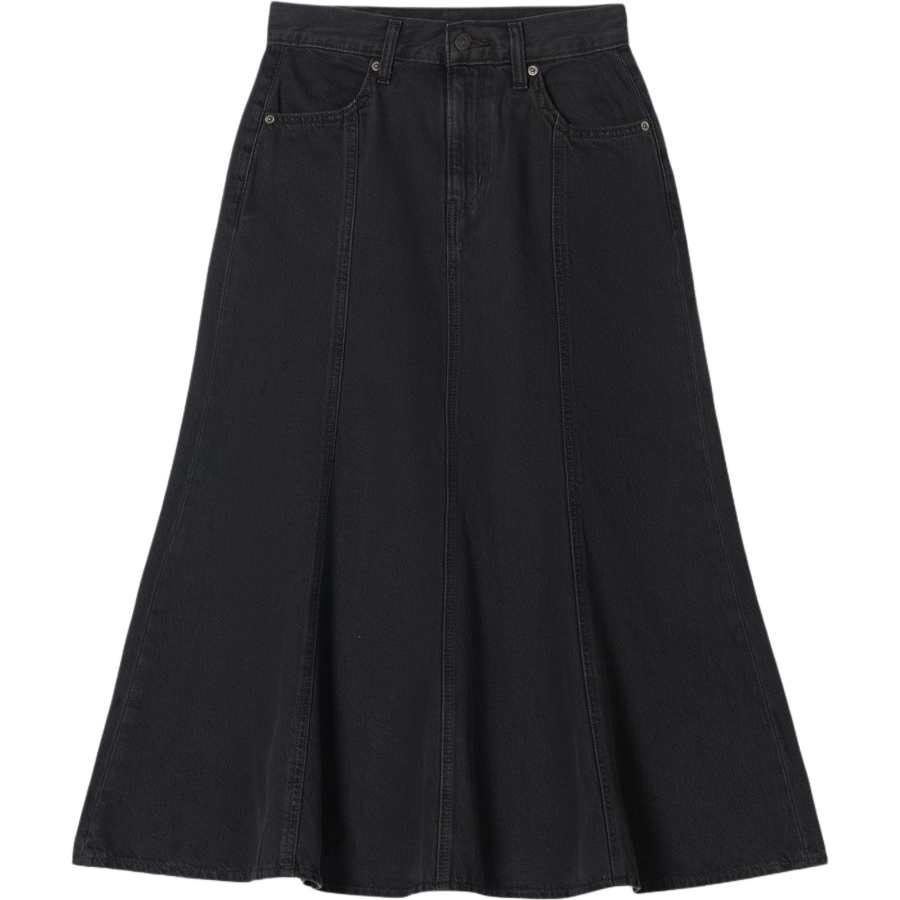 Levis Levis Denim Long Skirt Women's Black