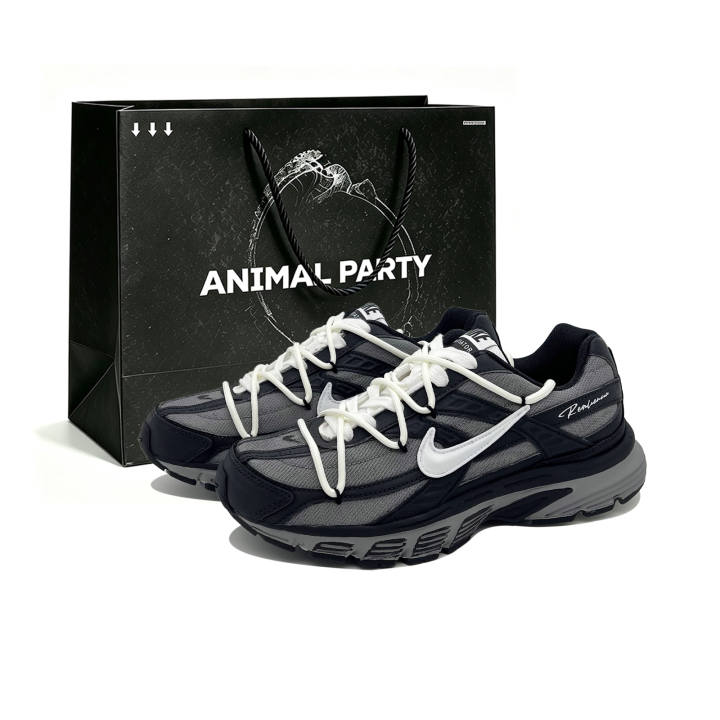 Nike Nike Initiator Running Shoes Unisex Low Top Black White Gray