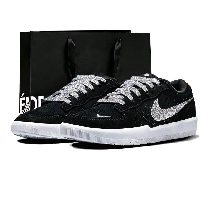 Nike Nike SB Force 58 Skateboard Shoes Unisex Low Top Silver