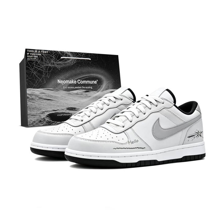 Nike Nike Big Skateboard Shoes Unisex Low Top White