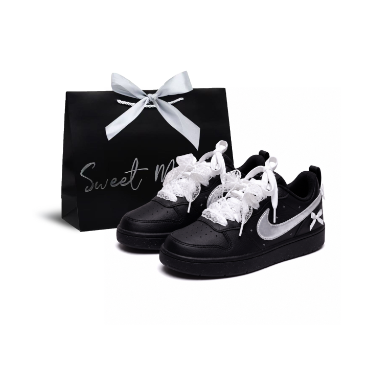 Nike Nike Court Borough Skateboard Shoes Women's Low Top Silver