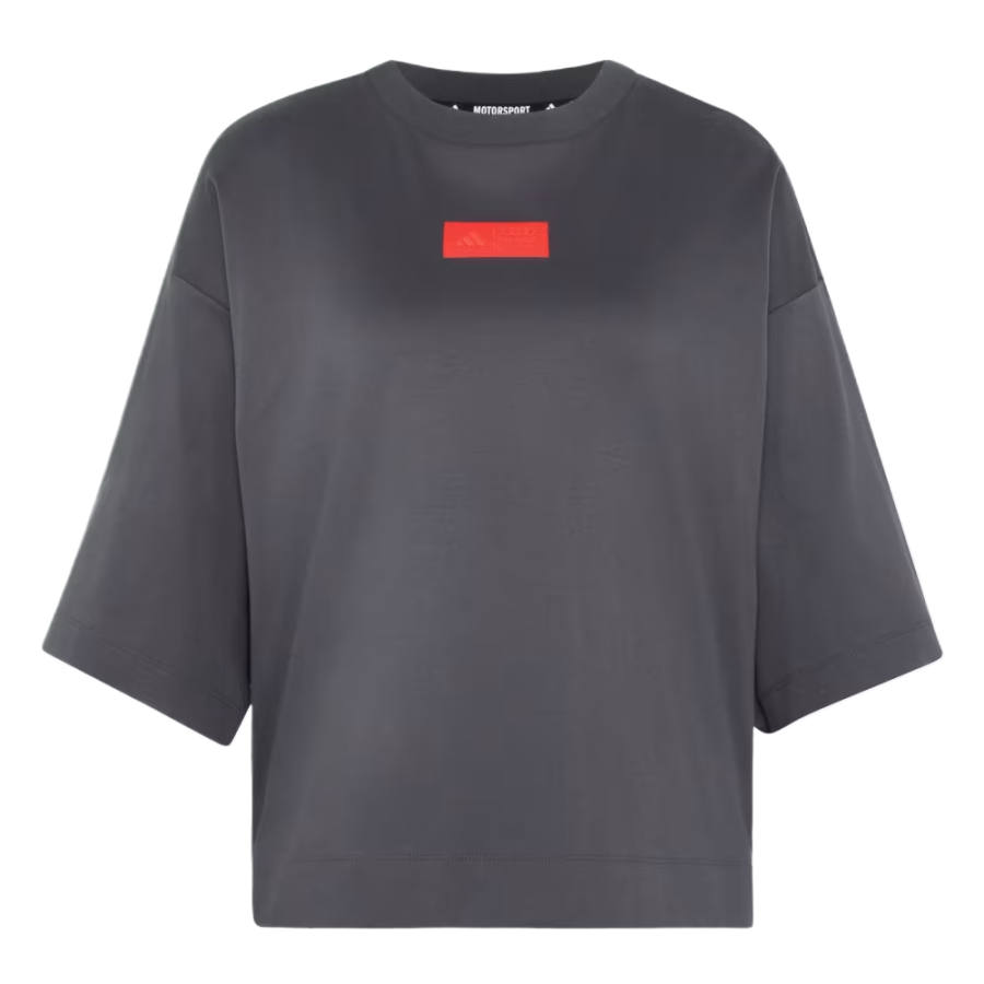 Adidas Adidas Motorsports T Shirts Women's Practical Black/High Resolution Red Crew Neck