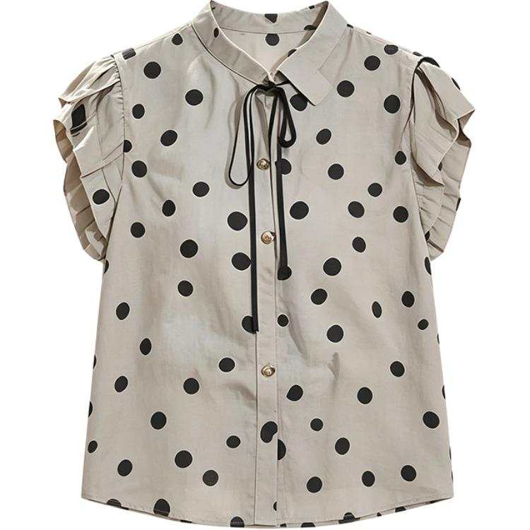 SIXUSICHOU Shirts Women's Image Color Lapel Thin Shirt