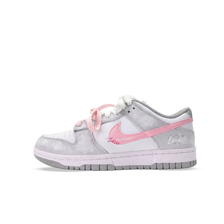 Nike Nike Dunk Skateboard Shoes Women's Low Top Gray, Pink