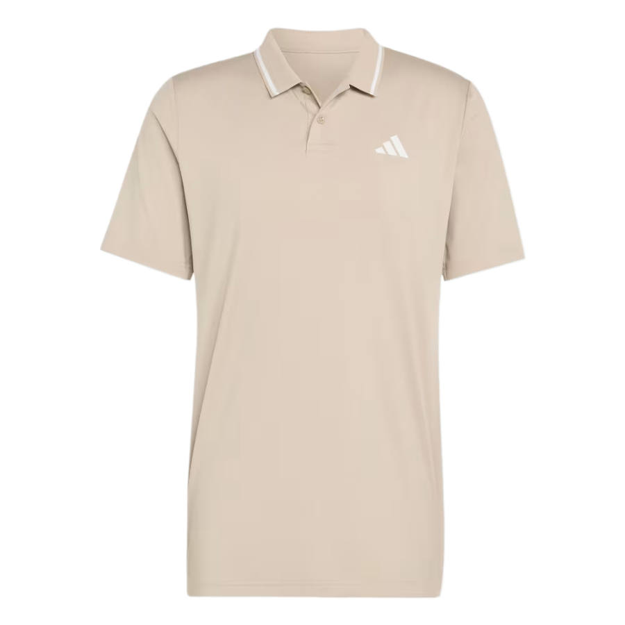Adidas Adidas Tennis Tops Men's Khaki Three Polo Collar Moderate
