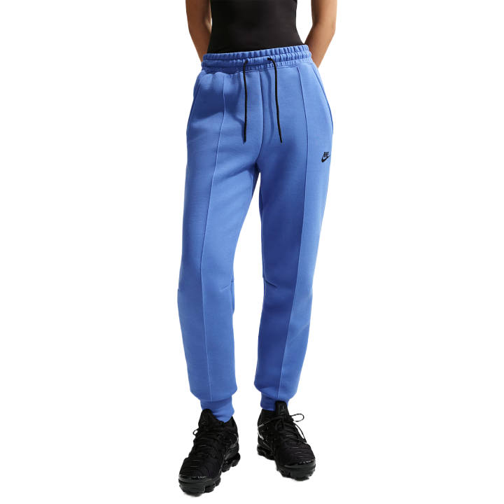 Nike Nike Sportswear Tech Fleece Knitted Sweatpants Women's Light Medium Blue/Black Moderate Cuffed Pants