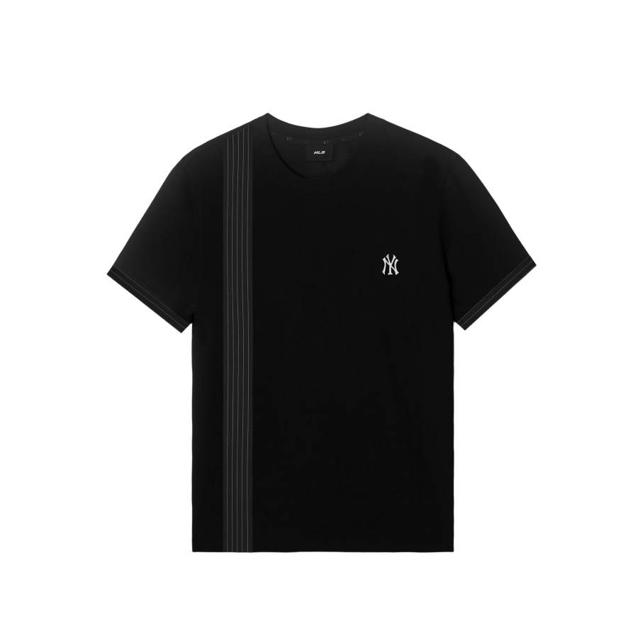 MLB T Shirts Unisex New York Yankees/Black Crew Neck Moderate Straight Fit