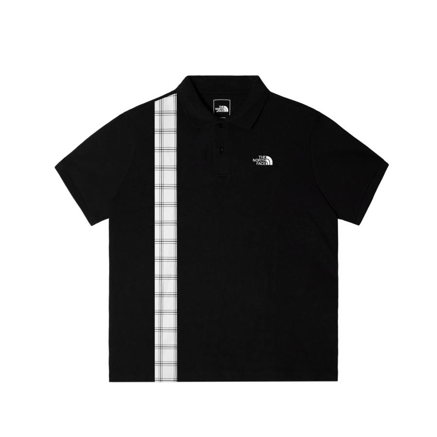 THE NORTH FACE Polo Shirts Men's Cosmic Black Lapel Moderate