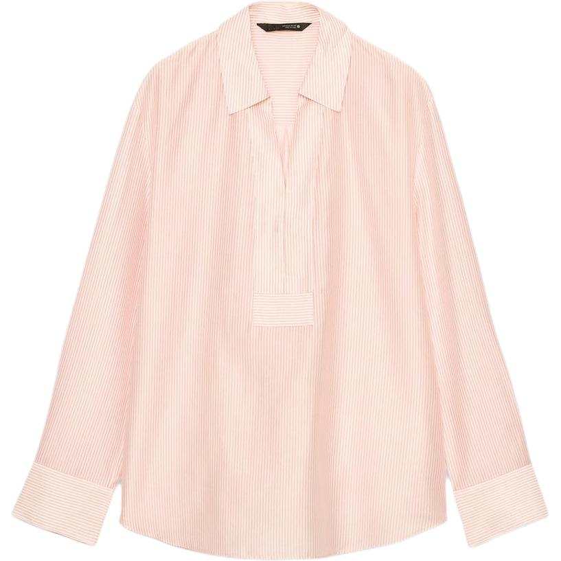 ZARA ZW Shirts Women's Stripes Lapel Thin Other