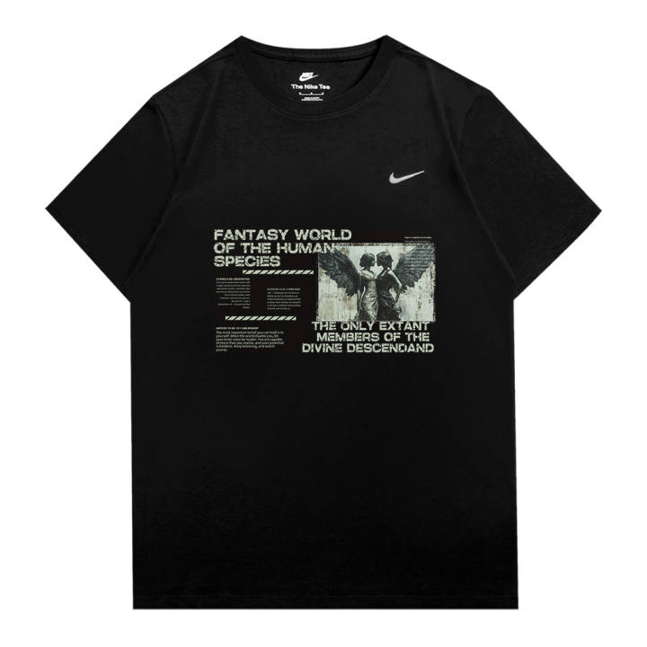 Nike Nike Sportswear T Shirts Unisex Black Crew Neck Moderate
