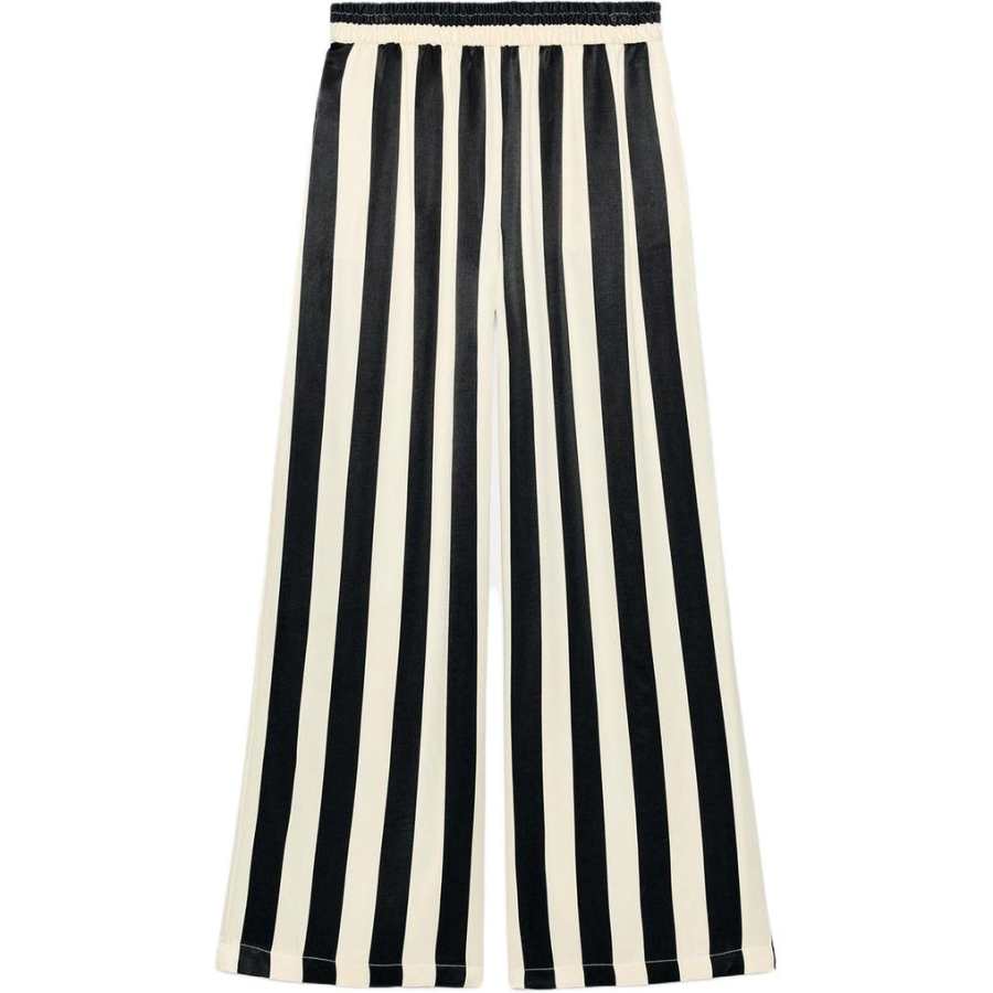 ZARA ZW Casual Pants Women's White/Black Moderate