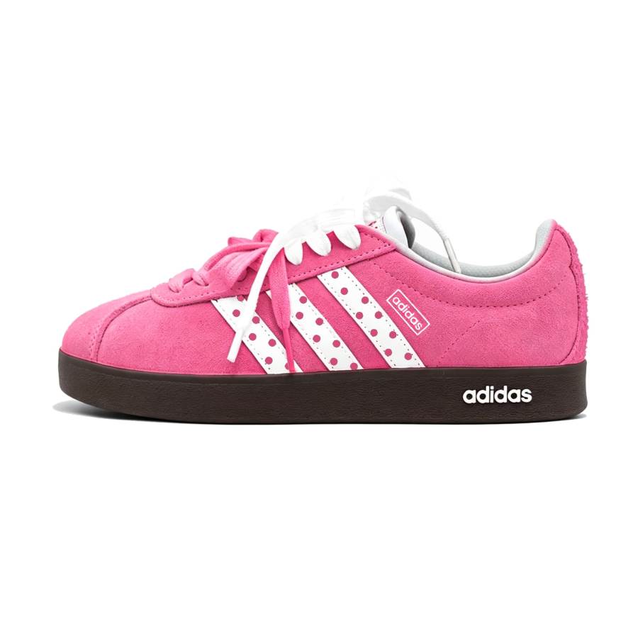 Adidas Adidas VL COURT 2.0 German Army Trainers Unisex Low Top Pink Polka Dot