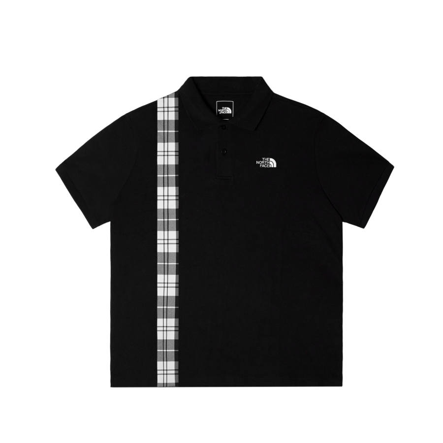 THE NORTH FACE Polo Shirts Men's Cosmic Black Lapel Moderate