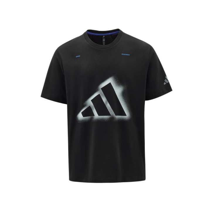Adidas Adidas T Shirts Men's Black Crew Neck Moderate
