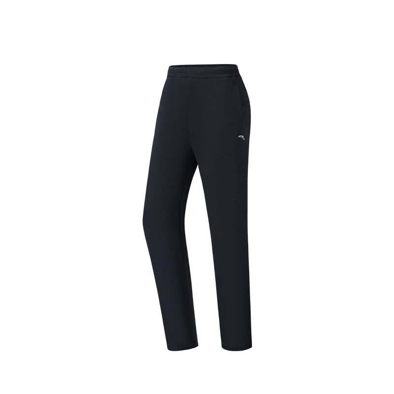 ANTA Variety Training Collection Sports Pants Women's Black Moderate Straight Fit Pants