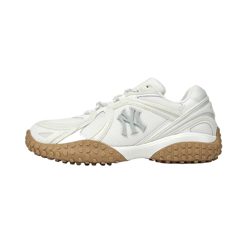 MLB New York Yankees Gommino Loafers Unisex Low Top Ivory White
