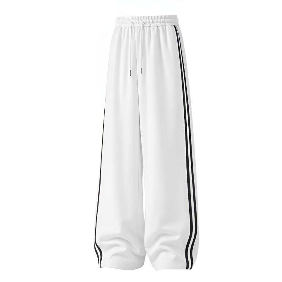 MostwantedLab Casual Pants Unisex Thin Straight Fit Pants