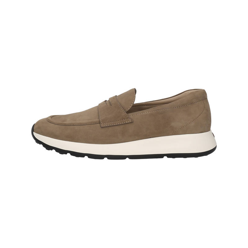 TOD'S Casual Leather Shoes Men's Low Top Khaki Brown