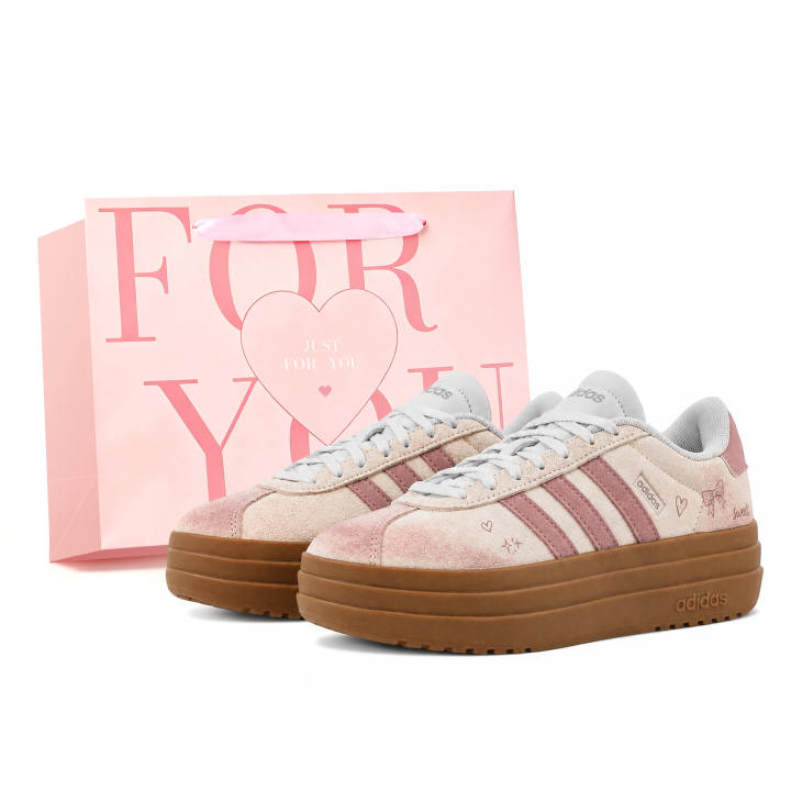 Adidas Adidas VL Court Bold German Army Trainers Women's Low Top Pink