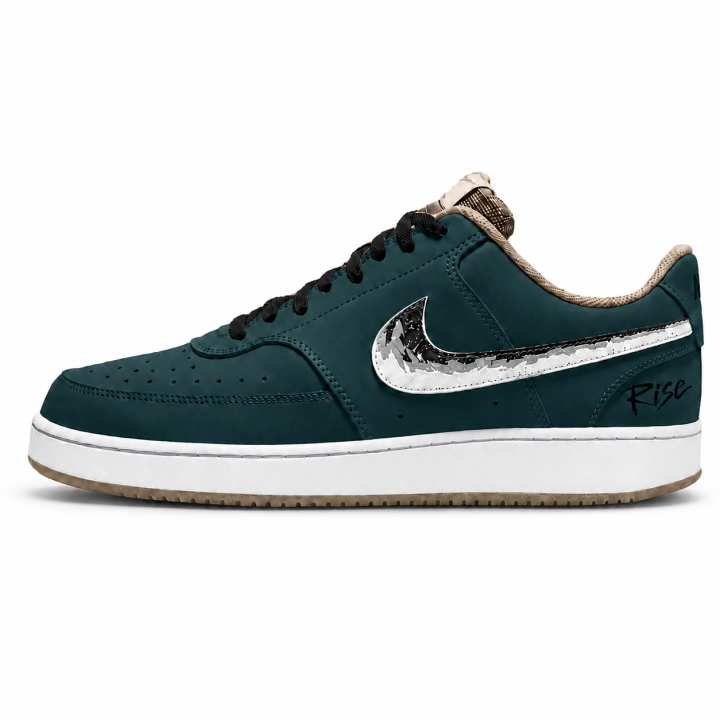 Nike Nike Skateboard Shoes Men's Low Top Black/Tibetan Green