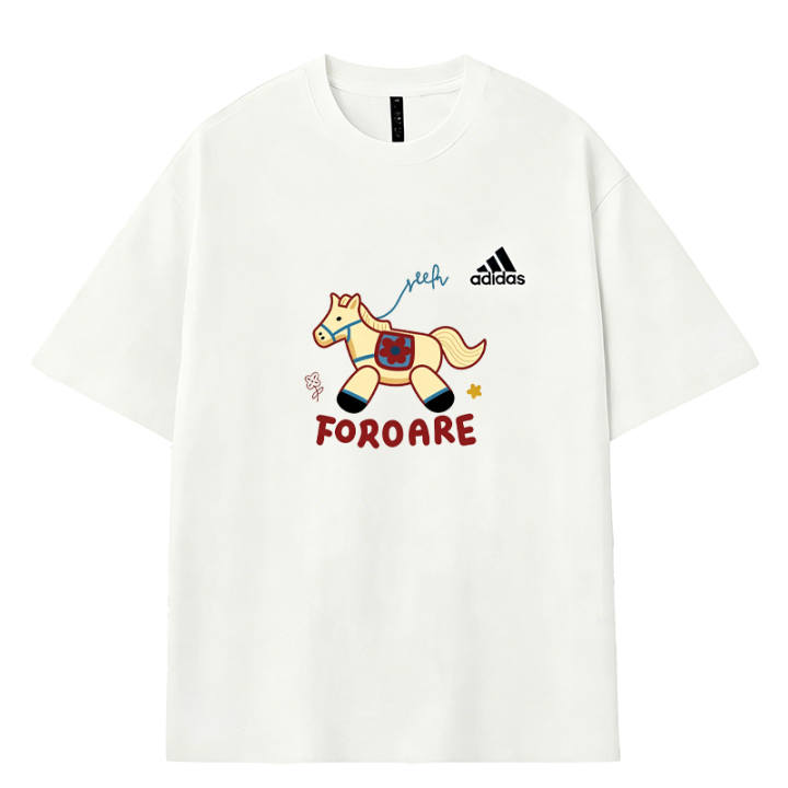 Adidas Adidas MUST HAVES T Shirts Men's White Crew Neck Moderate