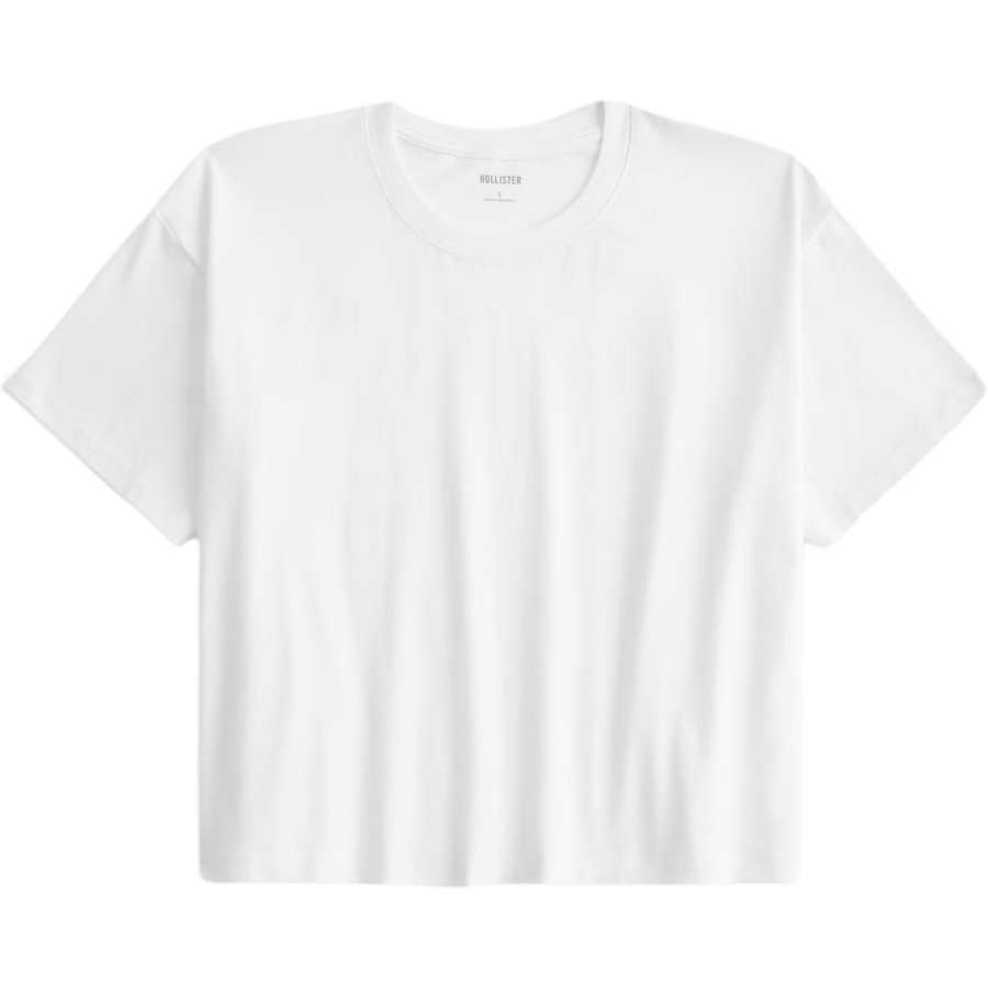 Hollister/ T Shirts Women's White Crew Neck