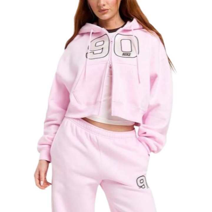 Nike Nike Sweatshirts Women's Pink Hooded Non Detachable Moderate