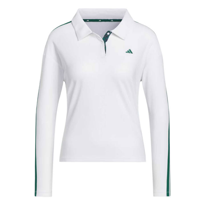 Adidas Adidas Performance Golf Clothing Women's White Polo Collar Moderate