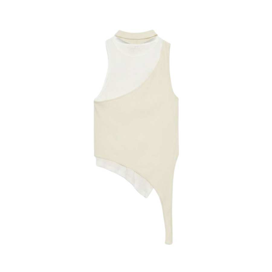 ZARA T Shirts Women's Nude/Beige Crew Neck Thin Other