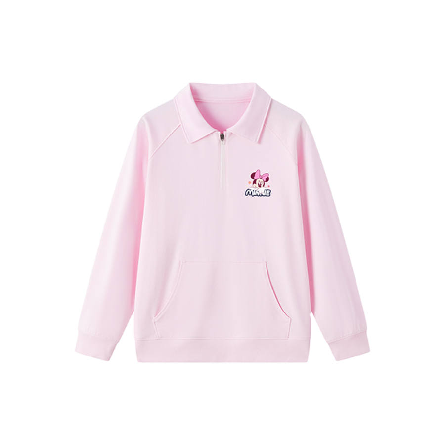 Disney Grade School Sweatshirts Polo Collar Moderate Stretch
