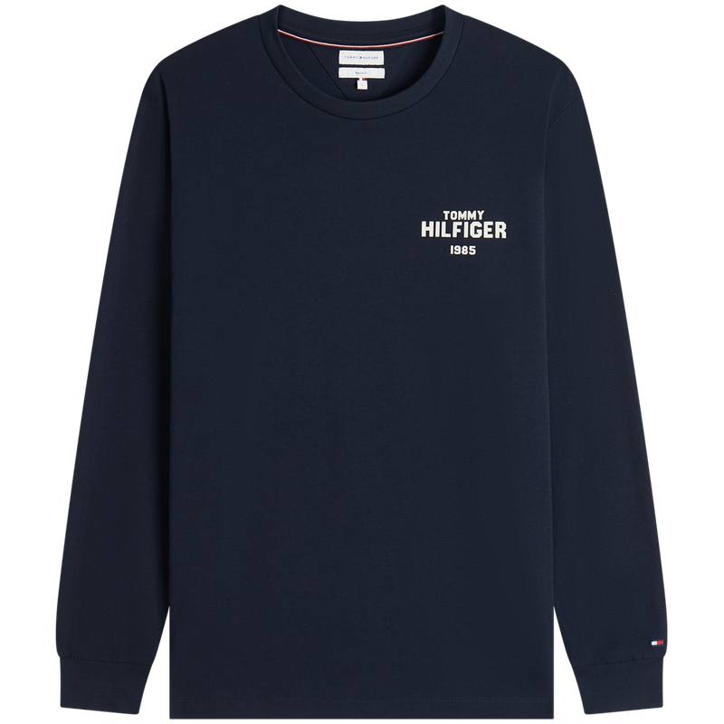 Tommy Hilfiger T Shirts Men's Navy Blue DW5 Crew Neck Moderate