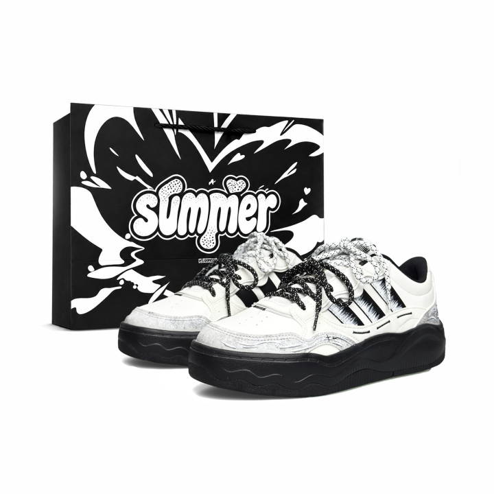 Adidas Adidas LITE SHUFFLE Skateboard Shoes Men's Low Top Black/White/Gray