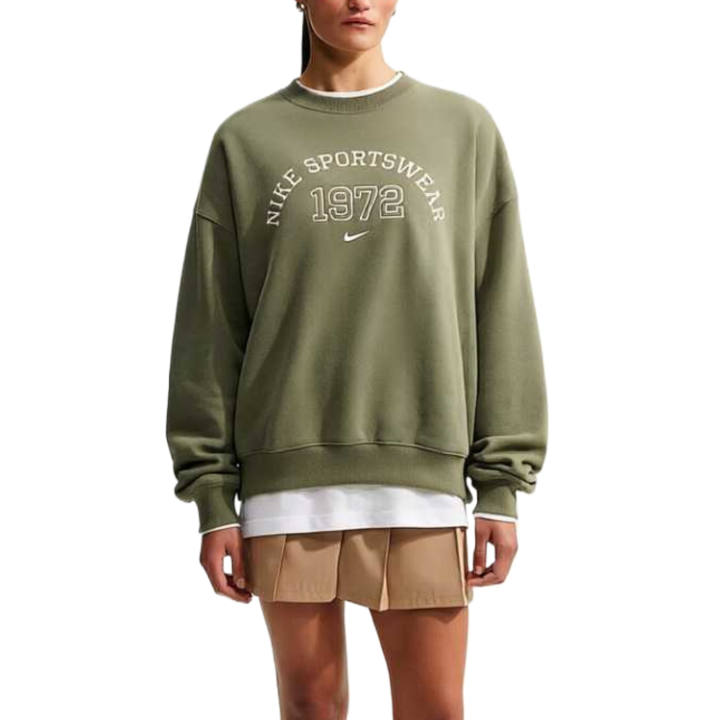 Nike Nike Sweatshirts Women's Medium Olive Green Crew Neck Moderate