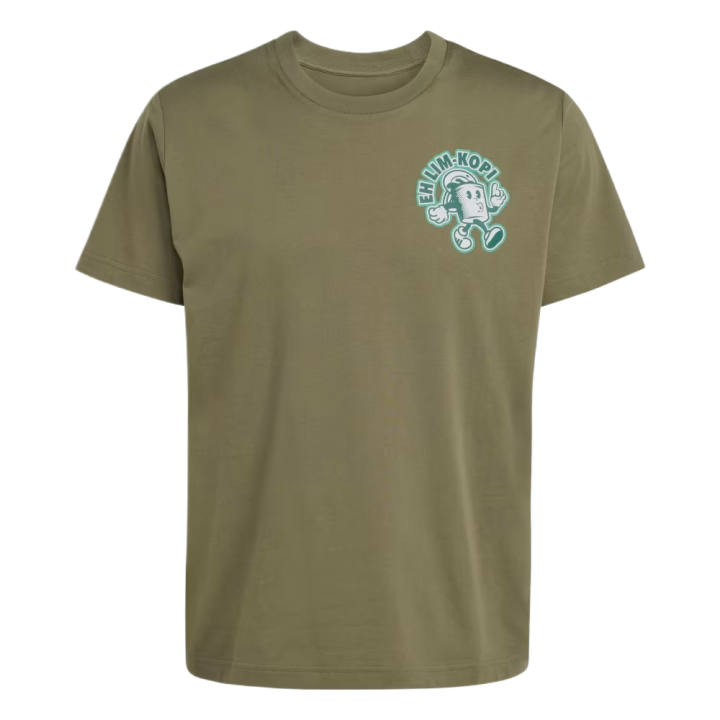 Adidas Adidas T Shirts Unisex Olive Green Crew Neck Moderate