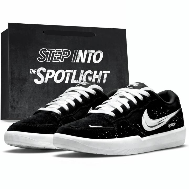 Nike Nike SB Force 58 Skateboard Shoes Unisex Low Top Black/White