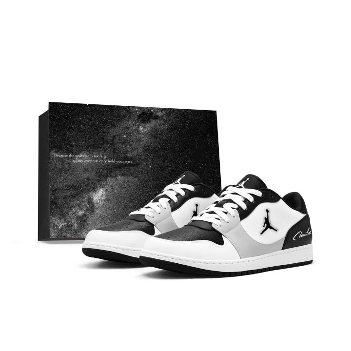 Jordan Jordan COURT CONNECT Skateboard Shoes Unisex Low Top Black, White