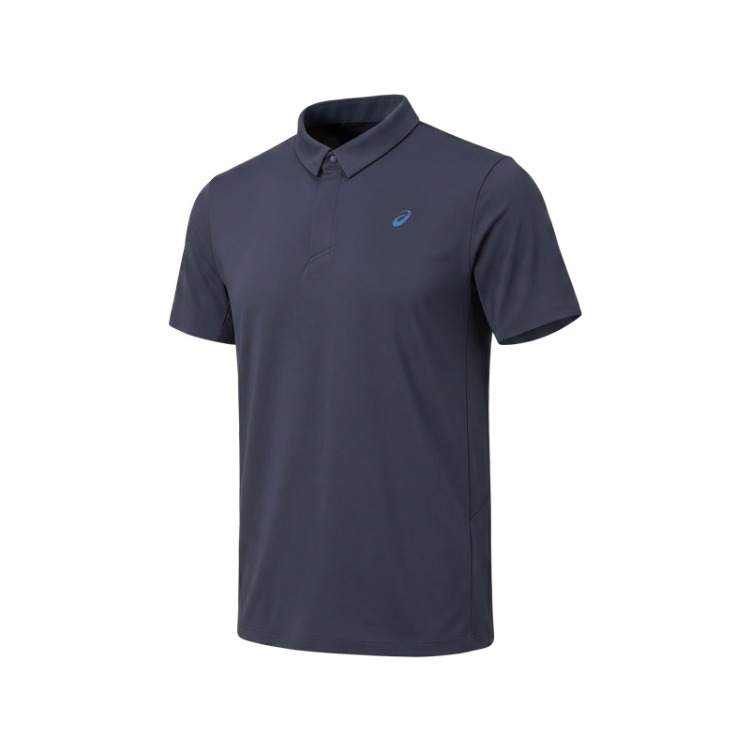 ASICS ASICS Polo Shirts Men's Gray Black Moderate