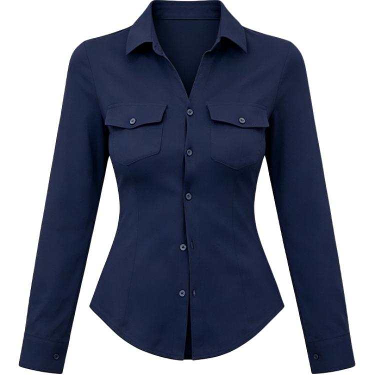 SIXUSICHOU Shirts Women's Polo Collar Moderate Other